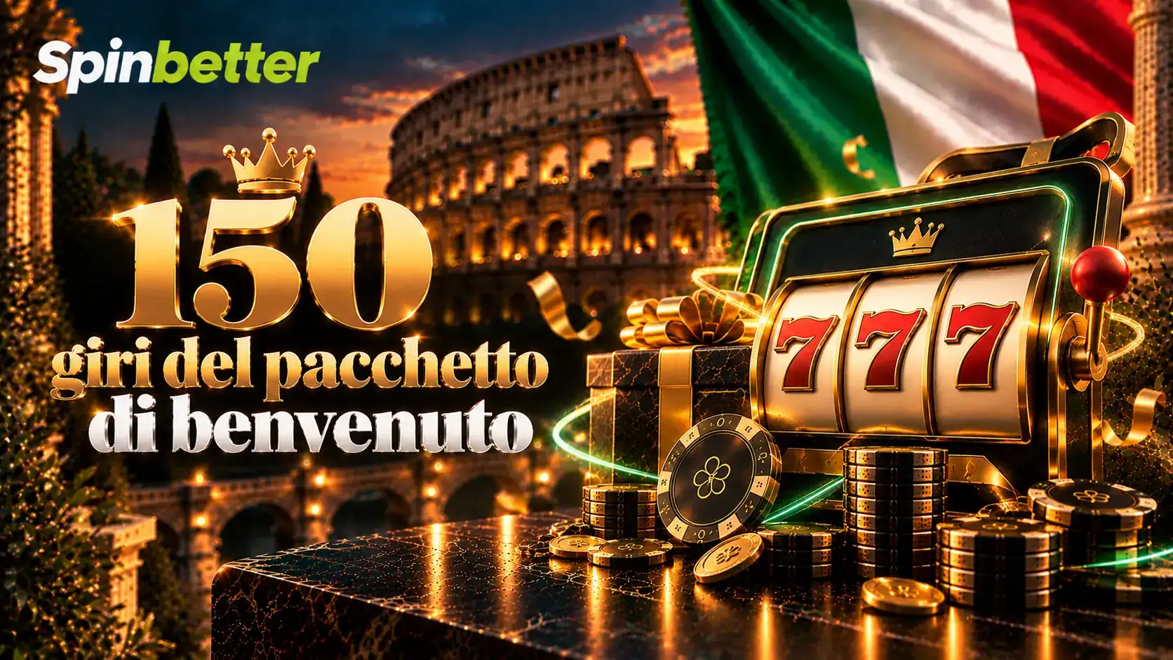 Schermata dei 150 giri del pacchetto di benvenuto SpinBetter nella slot Mighty Egypt Riches