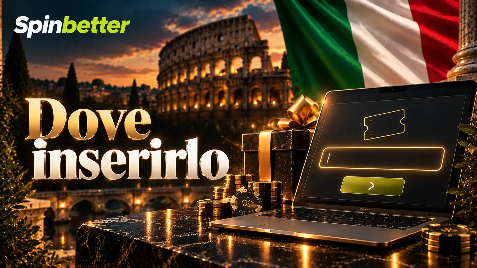 Schermata del campo del codice promozionale nel modulo di iscrizione SpinBetter
